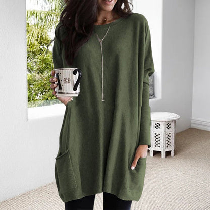Robe-blouse en coton, élégante et confortable pour toutes les saisons