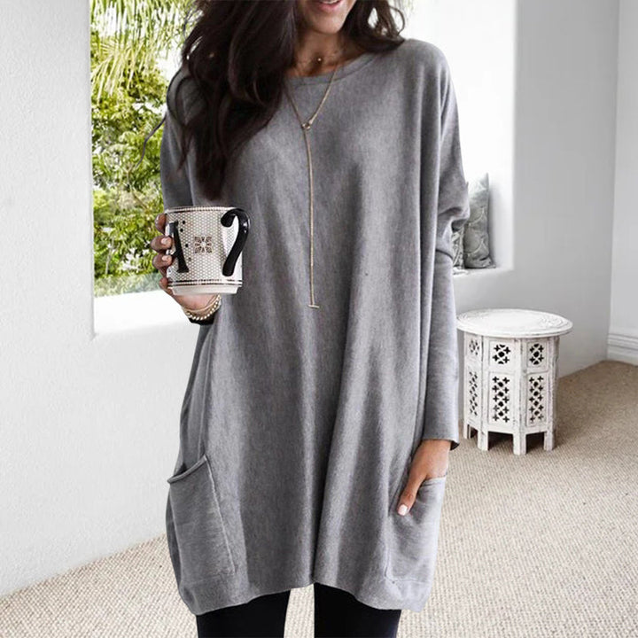 Robe-blouse en coton, élégante et confortable pour toutes les saisons