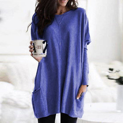 Robe-blouse en coton, élégante et confortable pour toutes les saisons