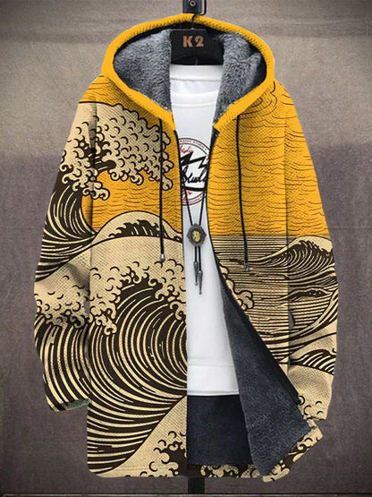 veste artistique imprimée en tissu léger pour un style intemporel