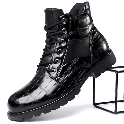 bottes en cuir de crocodile, élégance intemporelle et confort assuré
