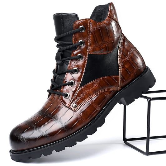 bottes en cuir de crocodile, élégance intemporelle et confort assuré