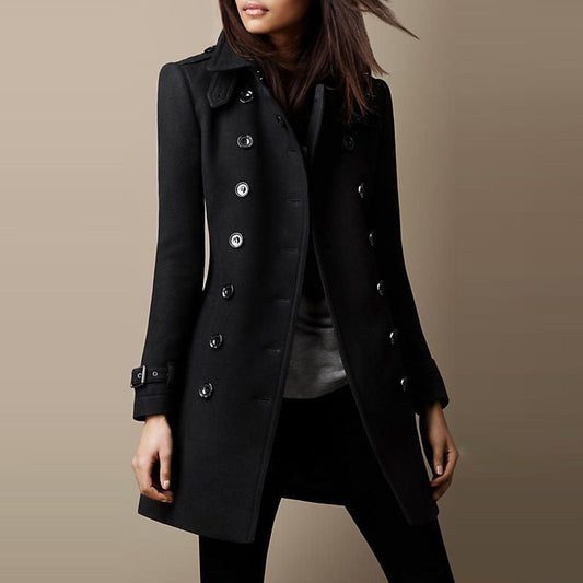 manteau long en laine fait main, confort et élégance pour l'hiver