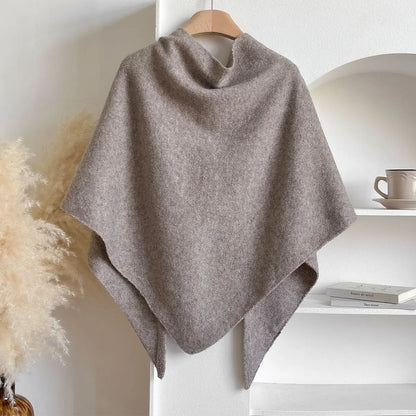 Poncho en tissu doux, confortable et élégant pour l'automne