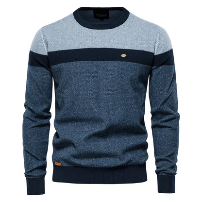 Pull pour homme en laine, col rond, confortable pour l'hiver