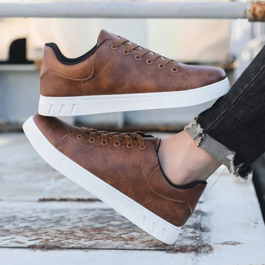 chaussures décontractées en cuir souple pour un confort quotidien