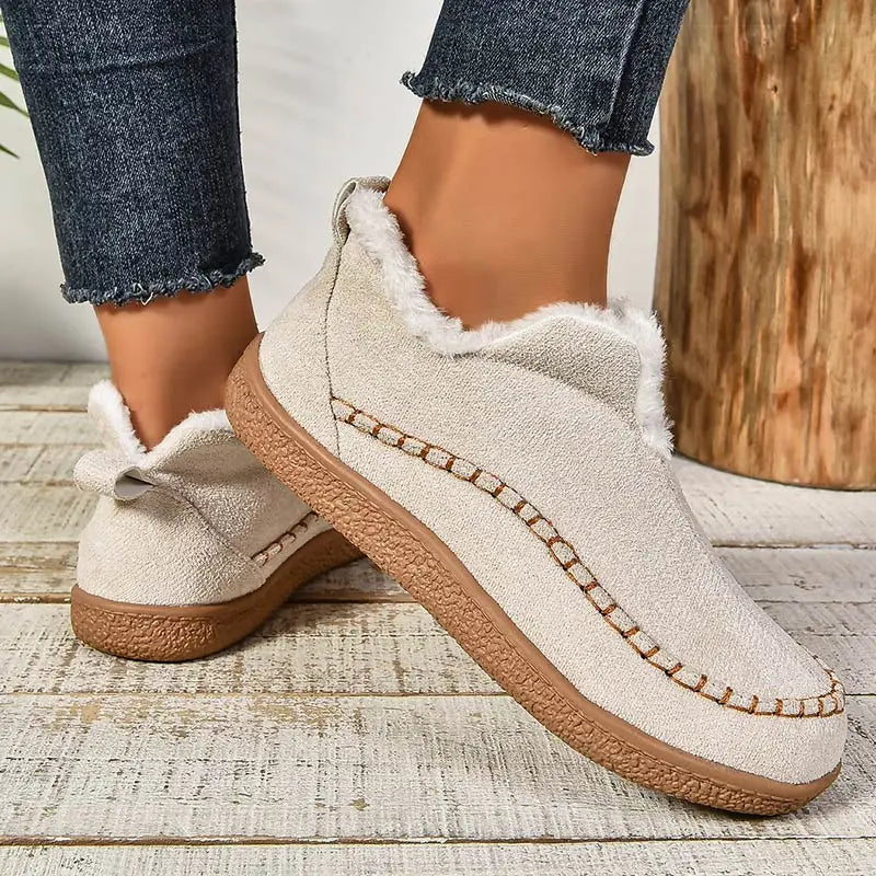 bottines confortables en cuir avec soutien de cheville pour l'automne