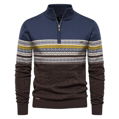 pull à motifs subtils en laine douce pour un confort élégant automnal