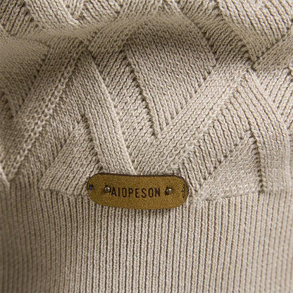 pull à motif à carreaux en laine, confortable pour l'automne