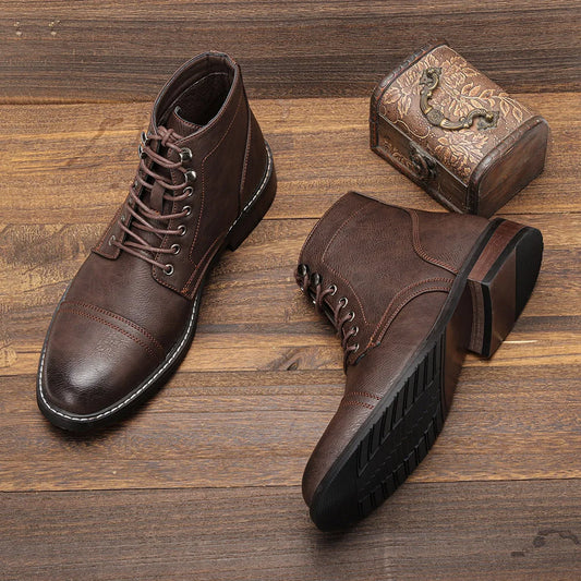 bottes derby classiques en cuir pour un confort élégant automnal
