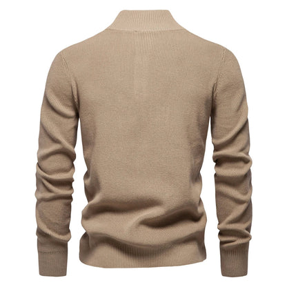 pull col haut en laine douce, confort et élégance pour l'hiver