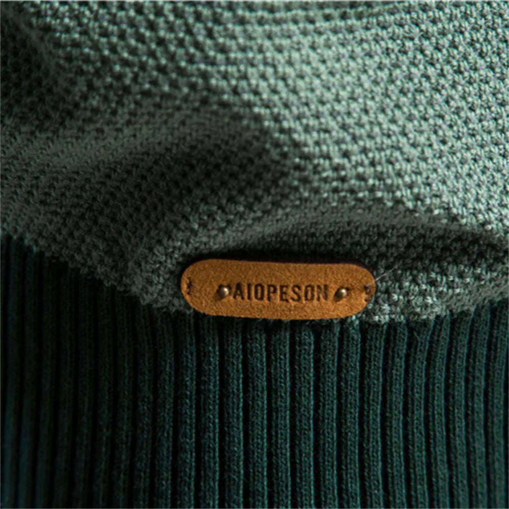 Pull pour homme en laine, col rond, confortable pour l'hiver