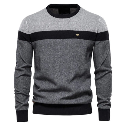 Pull pour homme en laine, col rond, confortable pour l'hiver