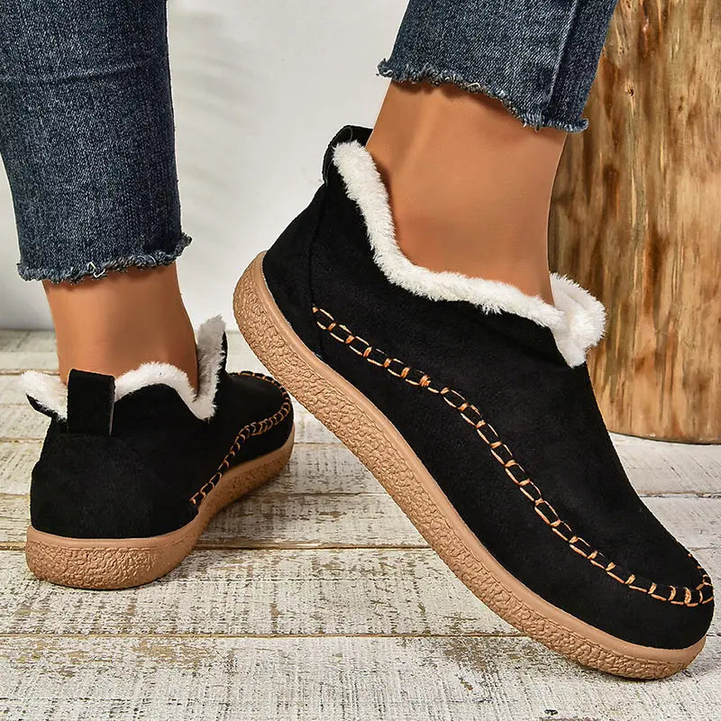 bottines confortables en cuir avec soutien de cheville pour l'automne