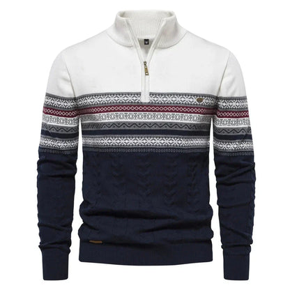 pull à motifs subtils en laine douce pour un confort élégant automnal