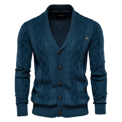 Cardigan en laine pour homme, confortable et élégant pour l'hiver
