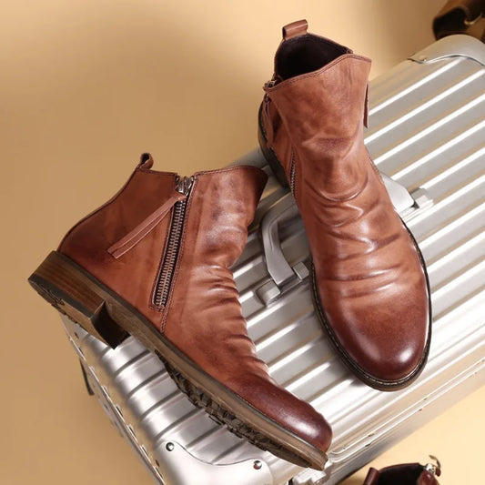 bottines chelsea en cuir, confort et élégance pour l'automne