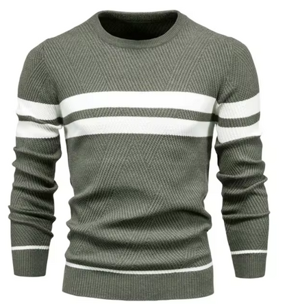 pull bicolore en laine douce pour un confort élégant en automne