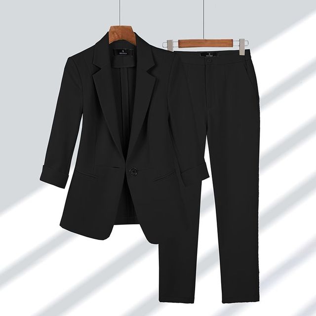 Ensemble blazer formel en tissu léger pour toutes les saisons