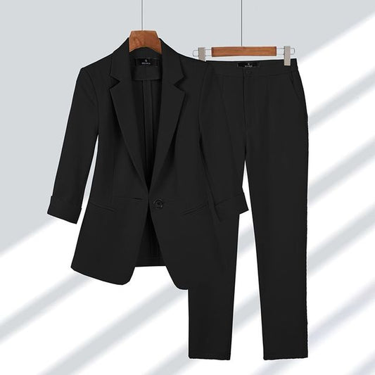 Ensemble blazer formel en tissu léger pour toutes les saisons