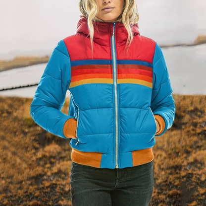 veste rétro en fausse fourrure, élégante et confortable pour l'hiver