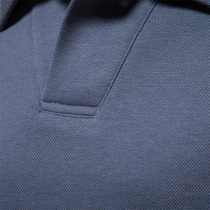 polo col montant en coton doux, élégant et confortable pour l'automne