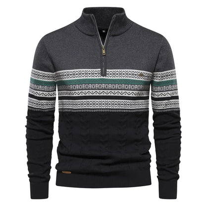 pull à motifs subtils en laine douce pour un confort élégant automnal