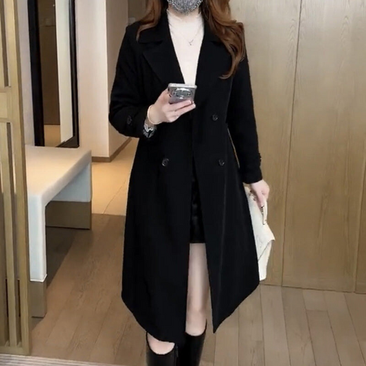 trench-coat en laine, élégant et confortable pour l'automne-hiver