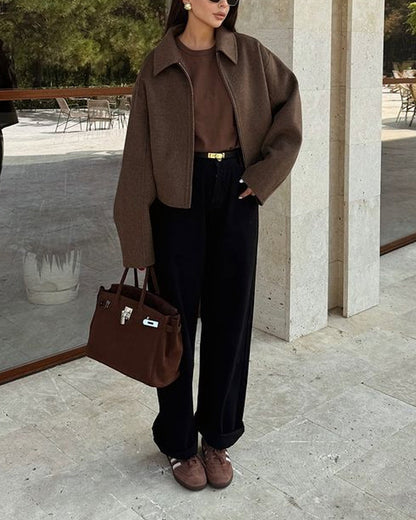 veste boxy en tissu léger pour un style moderne et élégant