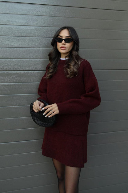 Ensemble de Vêtements Tricotés Confortables pour Automne-Hiver