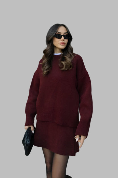 Ensemble de Vêtements Tricotés Confortables pour Automne-Hiver