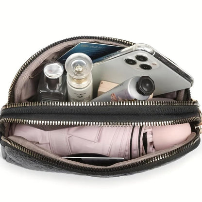 mini sac à bandoulière en simili cuir crocodile, élégant et confortable