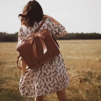 sac knotten en bleu-rose, élégant et confortable pour toutes les occasions