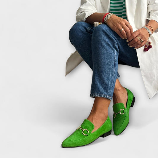 Ballerines à bout pointu en cuir, élégance et confort pour l'été