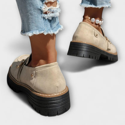 Mocassins décontractés en cuir, confortables et élégants pour l'automne