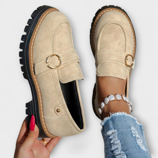 Mocassins décontractés en cuir, confortables et élégants pour l'automne