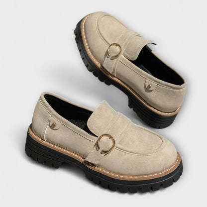 Mocassins décontractés en cuir, confortables et élégants pour l'automne