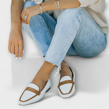 mocassins rétro en cuir souple pour un confort décontracté automnal