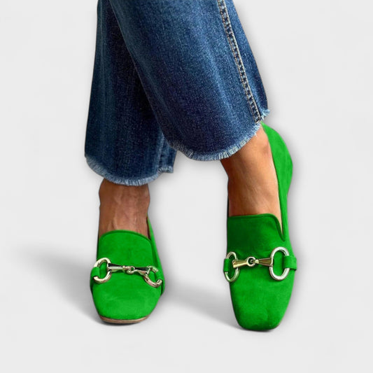 Mocassins en cuir à bout carré, élégance et confort pour l'automne