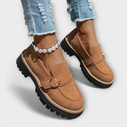 Mocassins décontractés en cuir, confortables et élégants pour l'automne