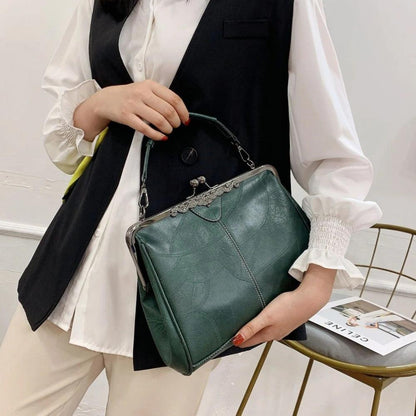 sac vintage en cuir de qualité avec fermeture à rabat élégante