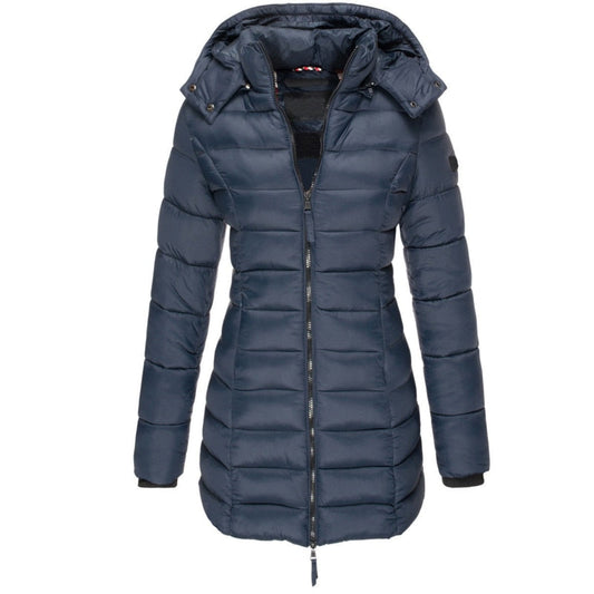 veste longue en duvet pour un confort élégant en automne-hiver