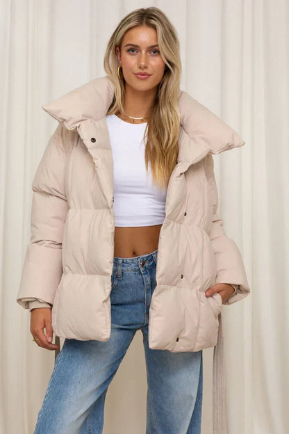 veste matelassée en tissu doux pour un confort élégant en automne