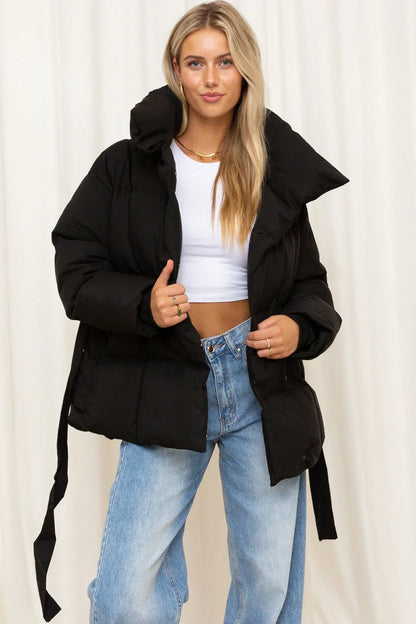 veste matelassée en tissu doux pour un confort élégant en automne