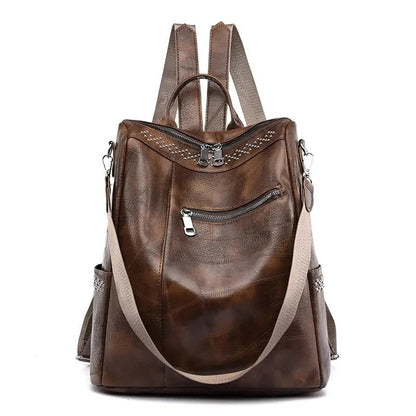 sac à dos en cuir rétro-chic, élégant et confortable pour toutes les occasions