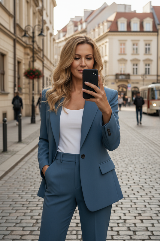 Ensemble élégant en tissu confortable pour un automne raffiné