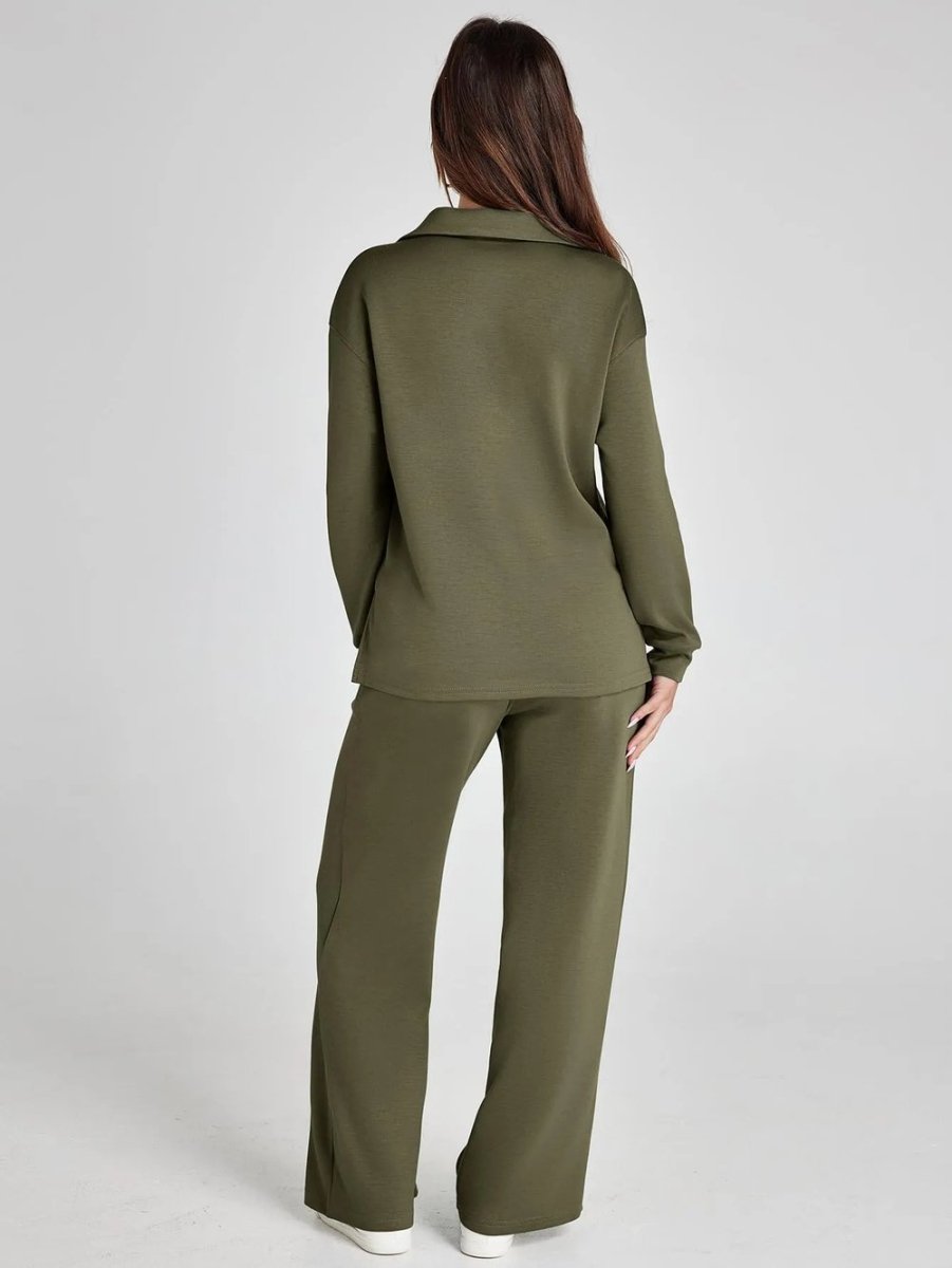 Ensemble Élégant en Tissu Léger pour Printemps/Été