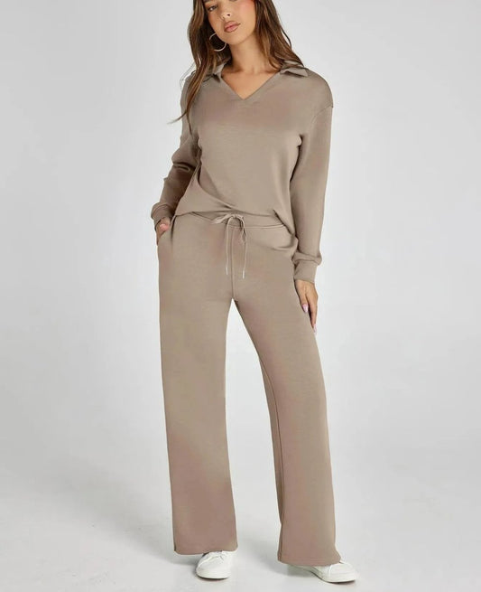 Ensemble Élégant en Tissu Léger pour Printemps/Été
