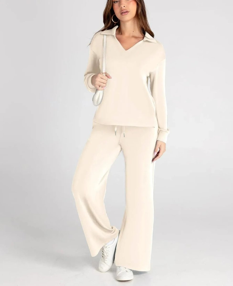 Ensemble Élégant en Tissu Léger pour Printemps/Été