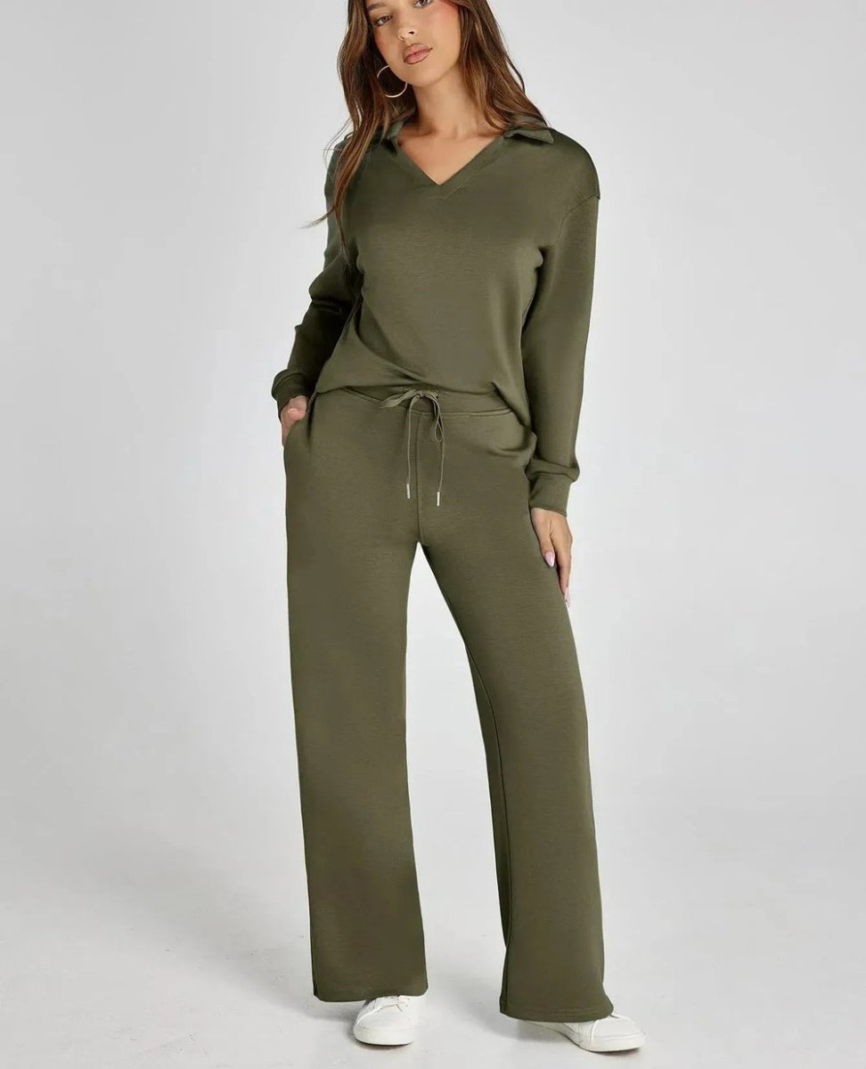 Ensemble Élégant en Tissu Léger pour Printemps/Été